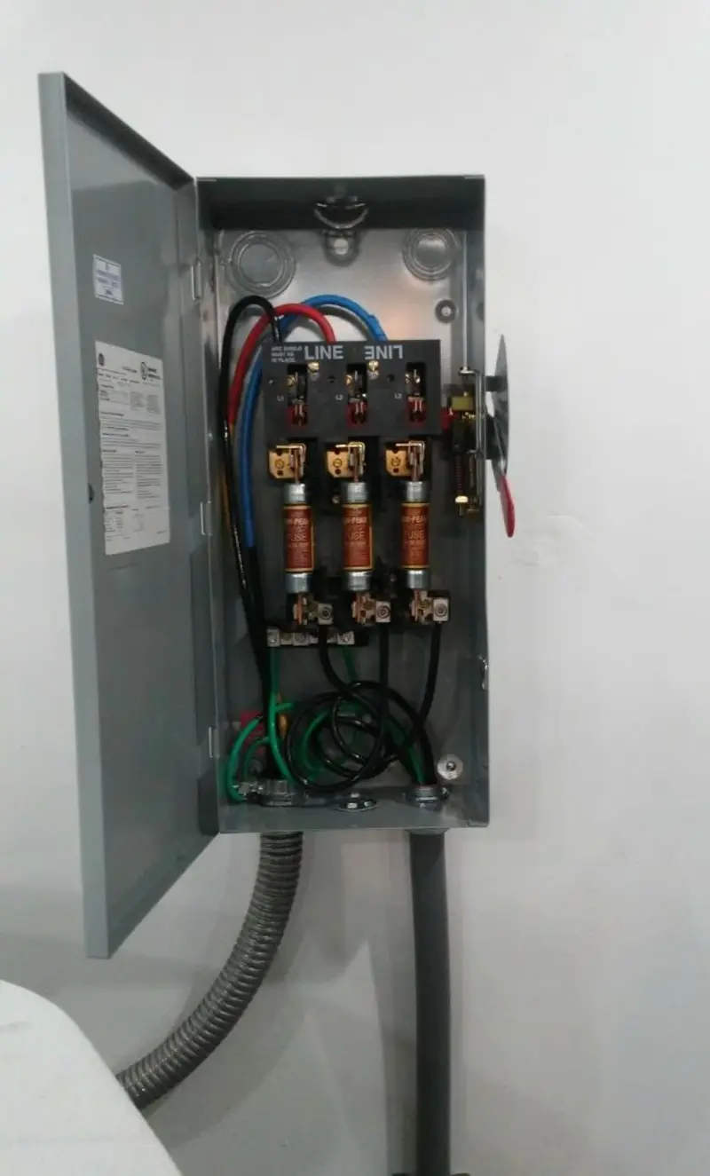 Three-phase disconnect switch installed for Electrical Wiring & Rewiring in Whitefish